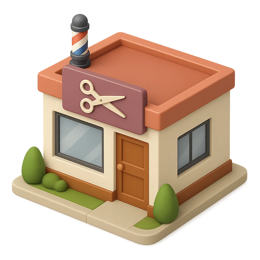 Hair salon building